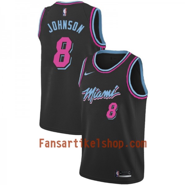 Miami Heat Trikot Tyler Johnson 8 2018-19 Nike City Edition Schwarz Swingman - Herren Miami Heat Trikot Tyler Johnson 8 2018-19 Nike City Edition Schwarz Swingman - Herren